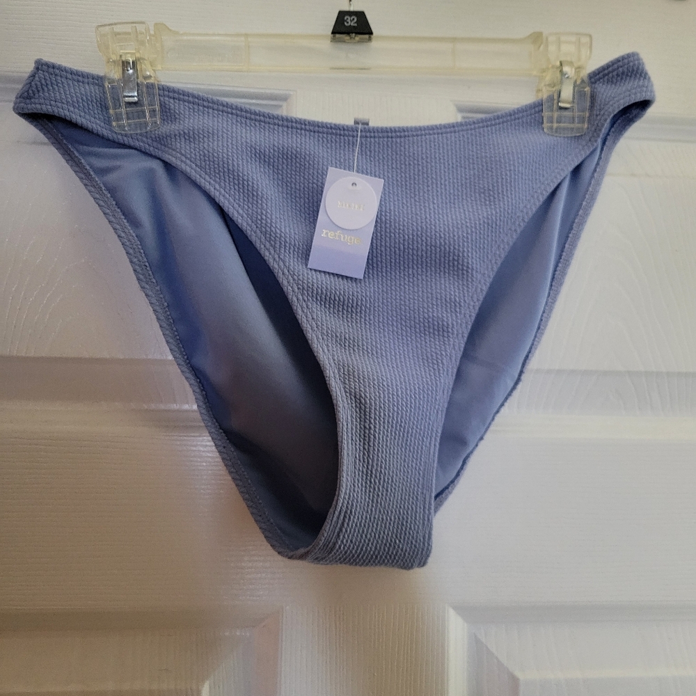 Light blue ribbed bikini bottom Refuge size Xl NWT - Picture 2 of 7